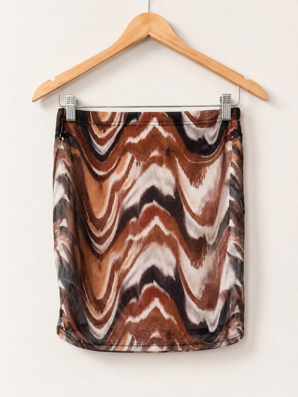NWT PrettyLittleThing Mesh Mini Skirt Size S Sheer Party Cover Up Festival Y2K